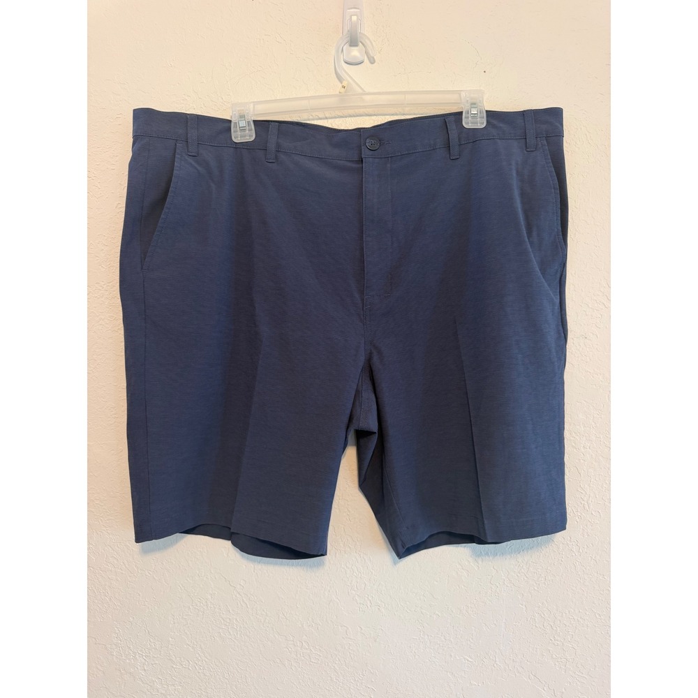 Callaway Mens Navy Blue Micro Stripe Golf Shorts Size 46 Stretch Performance